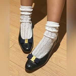 Salvatore Ferragamo Vara Pump Black Leather 10.5